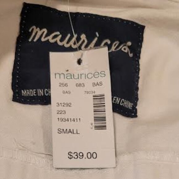 NWT Maurices white jean jacket - Size Small - Picture 5 of 6